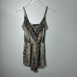 Akira snake print romper size small 1870